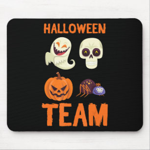 Halloween Team Skeleton Pumpkin Ghost Spider Spook Mouse Pad