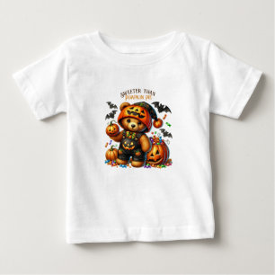 Halloween Teddy Bear Wizard Holiday Baby T-Shirt