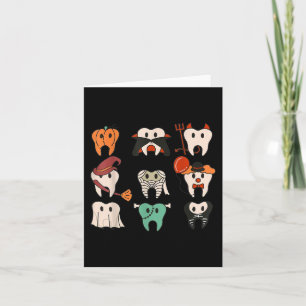 Halloween Teeth Spooky Halloween Dentist Quote Card