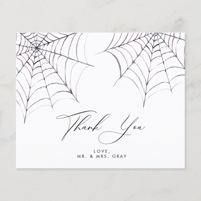 Halloween Thank You Card | Budget (Front)