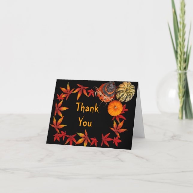 Halloween Thank You Note Card (Front)