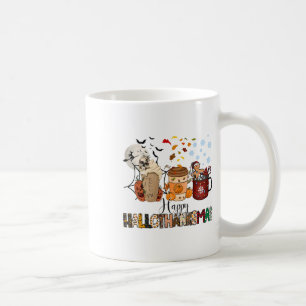 Halloween Thanksgiving Christmas Happy Hallothanks Coffee Mug