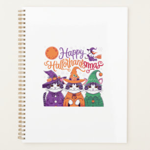 Halloween Thanksgiving Christmas Happy HalloThanks Planner