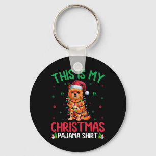 Halloween Thanksgiving Christmas Ugly Rottweiler D Keychain
