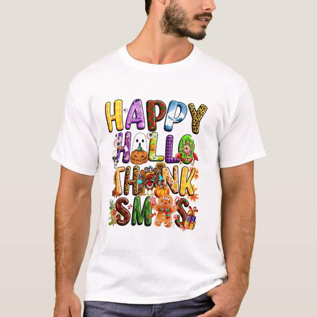 Halloween Thanksgiving T-Shirt (Front)