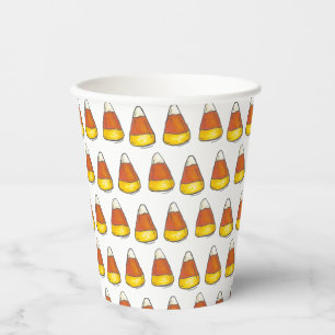 Halloween Thanksgiving Trick-or-Treat Candy Corn Paper Cups