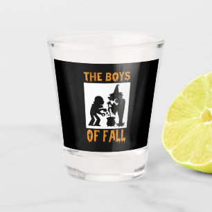 Halloween The Boys Of Fall Birthday Shot Glass