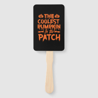 Halloween The Coolest Pumpkin In The Patch Xmas Hand Fan