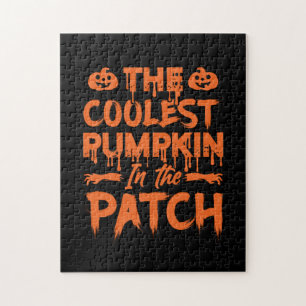 Halloween The Coolest Pumpkin In The Patch Xmas Jigsaw Puzzle