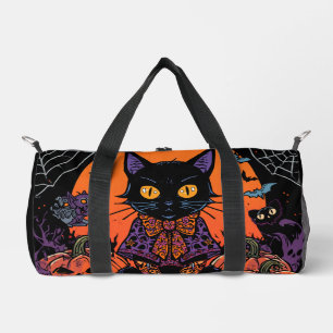 Halloween,The Pumpkin Patch Prowler ,Black Cat Duffle Bag