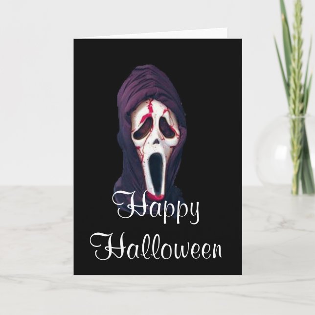 Halloween the scream scary card (Front)