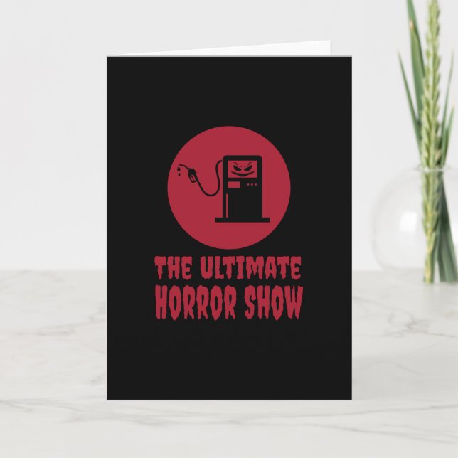 Halloween -The Ultimate Horror Show at Gas Station Card (Front)