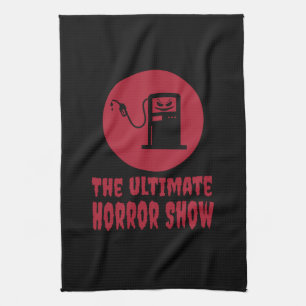 Halloween -The Ultimate Horror Show at Gas Station Kitchen Towel