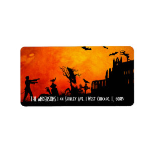 Halloween Theme Address Labels