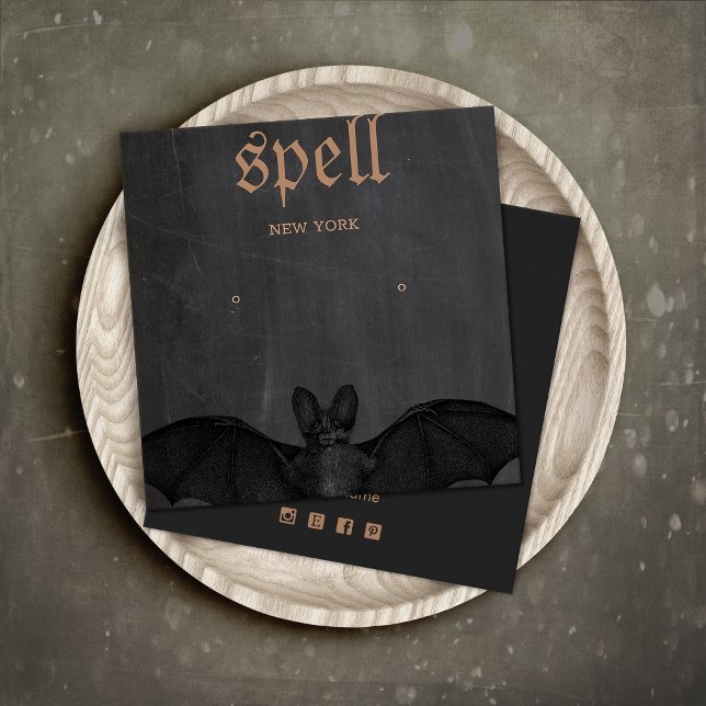 Halloween Theme Bat Stud Earring Display Card (Creator Uploaded)