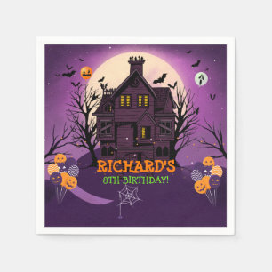 Halloween Theme Kids Birthday Party Napkin