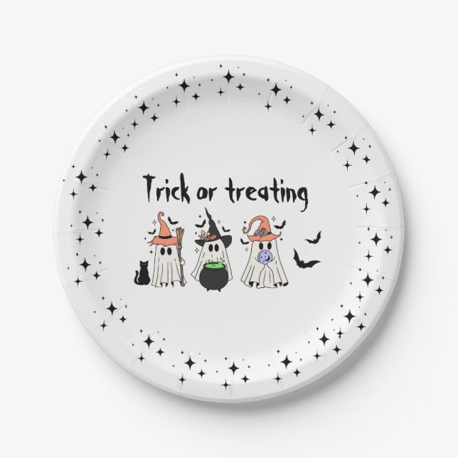 Halloween Theme Paper Plate (Front)