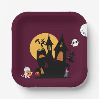 halloween theme Paper Plate