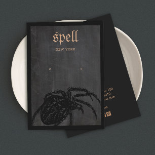 Halloween Theme Spider Earring Display Card