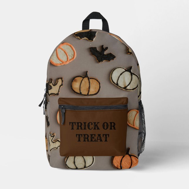 Halloween thème tour ou traiter sac à dos (Recto)