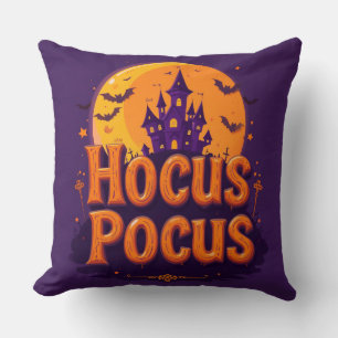 Halloween-Themed Artwork Throw Pillow