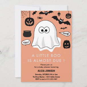 Halloween-themed Baby Shower invitation October