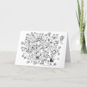 Halloween Themed Folded Note Card