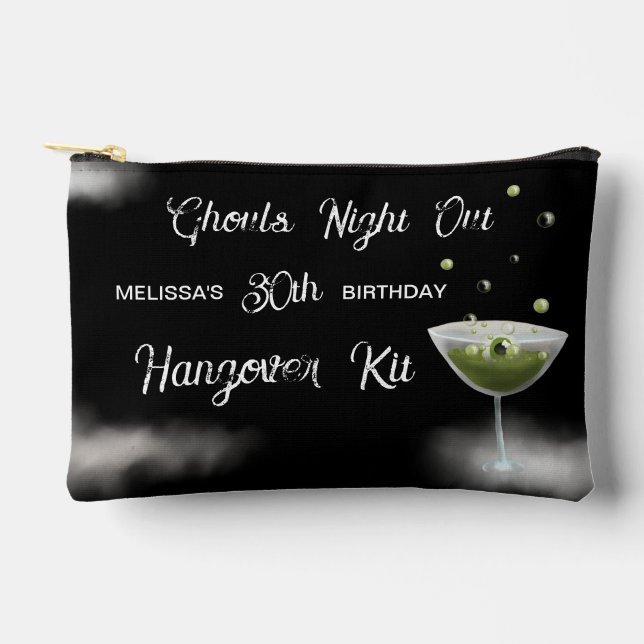 Halloween Themed Ghouls' Night Out Hangover Kit Accessory Pouch (Front)