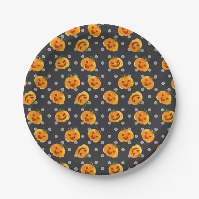 Halloween themed Paper Plates  (Front)