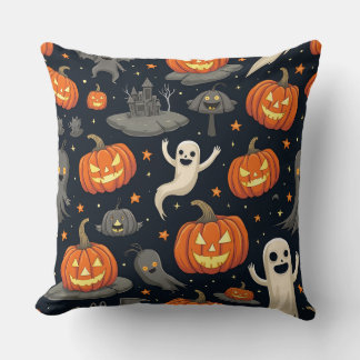 Halloween-themed pillow. throw pillow