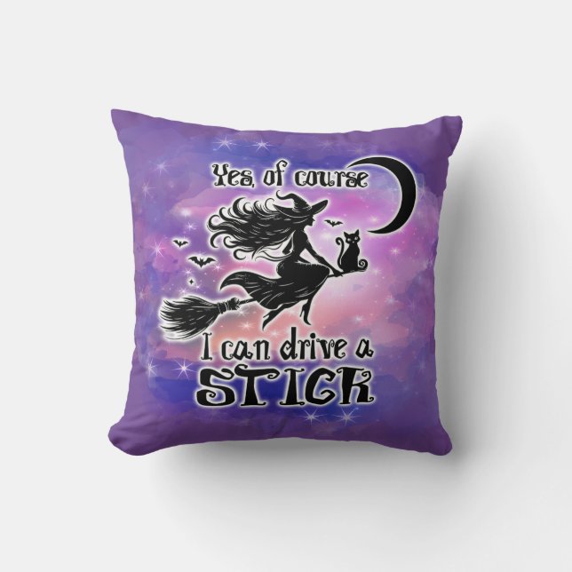 Halloween Themed  Throw Pillow (Front)
