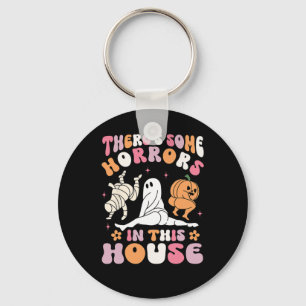 Halloween There's Some Horrors In This House Ghost Keychain