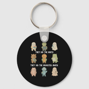 Halloween They Did The Math They Did The Monster M Keychain