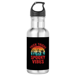 Halloween Thick Thighs Spooky Vibes Skeleton Desig 532 Ml Water Bottle