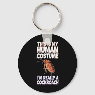 Halloween This Is My Human Costume I'm Really A Ro Keychain