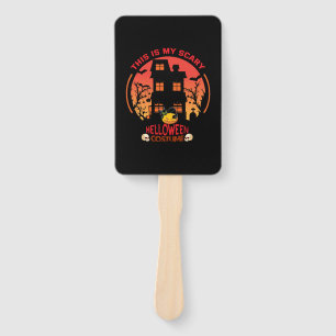 Halloween This Is My Scary Helloween Costume Hand Fan
