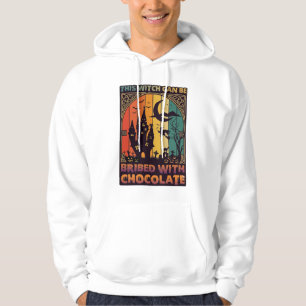 Halloween This Witch Can Be Bribed Chocolate Haunt Hoodie