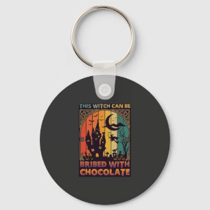 Halloween This Witch Can Be Bribed Chocolate Haunt Keychain