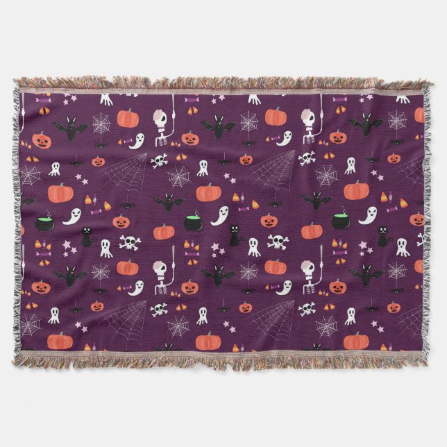 Halloween Throw Blanket (Front)