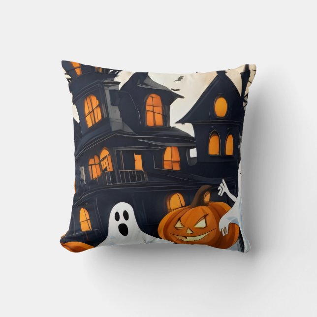 Halloween  throw pillow (Front)