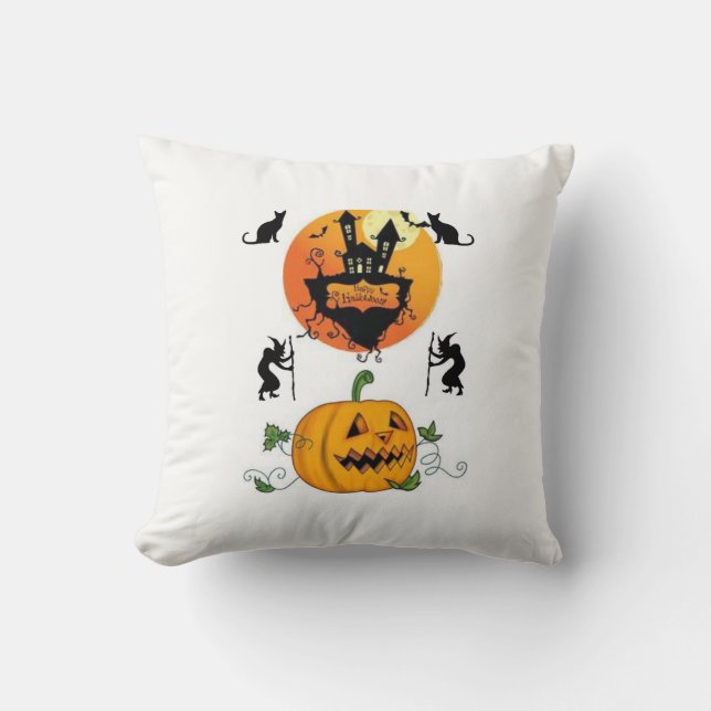 Halloween Throw Pillow (Front)