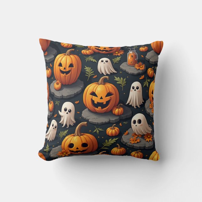 Halloween Throw Pillow (Front)