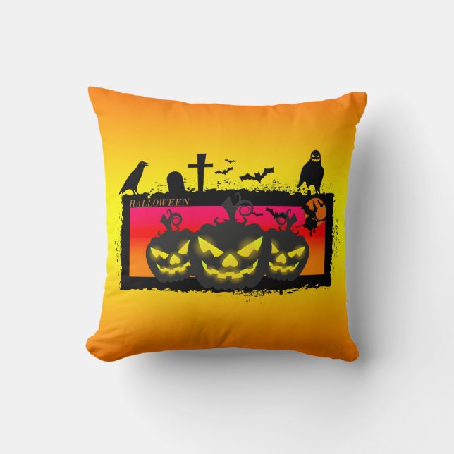 Halloween Throw Pillow (Front)