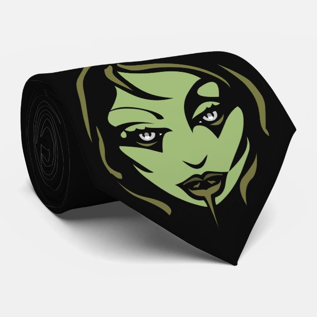Halloween Ties Cute Zombie Neck Ties Customize (Rolled)