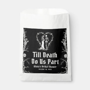 Halloween Till Death Do Us Part Bridal Shower Favour Bag