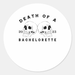Halloween Till Death Do Us Party Death Of A Bachel Classic Round Sticker