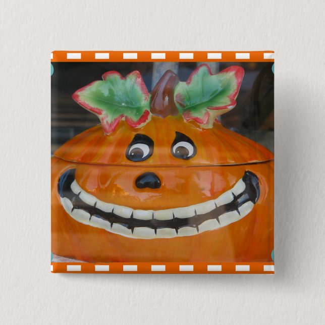 Halloween Time_ 2 Inch Square Button (Front)
