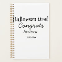 Halloween time congrats add name date year graduat