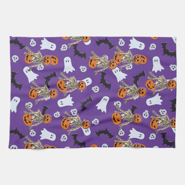 Halloween Time Kitchen Towel (Horizontal)