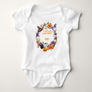 Halloween Tiny Feet, Spooky Sweet Baby Shower  Bodysuit